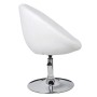 White synthetic leather bar stool by vidaXL, Kitchen stools - Ref: Foro24-240448, Price: 103,48 €, Discount: %