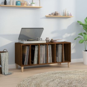 Plywood oak brown record cabinet 100x38x48 cm by vidaXL, CD and DVD storage - Ref: Foro24-831980, Price: 96,38 €, Discount: %