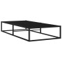 Estructura de cama de metal negro 100x200 cm de vidaXL, Camas y somieres - Ref: Foro24-324786, Precio: 97,01 €, Descuento: %