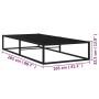 Estructura de cama de metal negro 100x200 cm de vidaXL, Camas y somieres - Ref: Foro24-324786, Precio: 97,01 €, Descuento: %