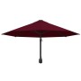 Wall-mounted umbrella with metal bar 300 cm burgundy by vidaXL, Umbrellas - Ref: Foro24-47298, Price: 92,99 €, Discount: %