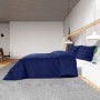 Navy blue light microfiber duvet cover set 140x200 cm by vidaXL, Duvet covers - Ref: Foro24-136010, Price: 16,37 €, Discount: %