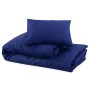 Navy blue light microfiber duvet cover set 140x200 cm by vidaXL, Duvet covers - Ref: Foro24-136010, Price: 16,37 €, Discount: %