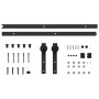 Kit de herrajes para puertas correderas SKIEN acero negro 183cm de vidaXL, Marcos de puertas - Ref: Foro24-145264, Precio: 59...