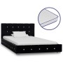 Bed with black velvet viscoelastic mattress 90x200 cm by vidaXL, Beds and slatted bases - Ref: Foro24-278122, Price: 343,40 €...