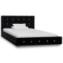 Bed with black velvet viscoelastic mattress 90x200 cm by vidaXL, Beds and slatted bases - Ref: Foro24-278122, Price: 343,40 €...