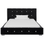 Bed with black velvet viscoelastic mattress 90x200 cm by vidaXL, Beds and slatted bases - Ref: Foro24-278122, Price: 343,40 €...