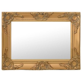 Goldener Wandspiegel im Barockstil 60x40 cm von vidaXL, Spiegel - Ref: Foro24-320329, Preis: 42,14 €, Rabatt: %