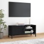 Mueble para TV madera maciza de pino negro 90x30x40 cm de vidaXL, Muebles TV - Ref: Foro24-349916, Precio: 115,99 €, Descuent...