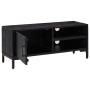 Mueble para TV madera maciza de pino negro 90x30x40 cm de vidaXL, Muebles TV - Ref: Foro24-349916, Precio: 115,99 €, Descuent...