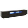 Mueble para TV con luces LED negro 200x35x40 cm de vidaXL, Muebles TV - Ref: Foro24-3081907, Precio: 140,93 €, Descuento: %