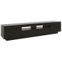 TV cabinet with LED lights black 200x35x40 cm by vidaXL, TV Furniture - Ref: Foro24-3081907, Price: 131,50 €, Discount: %