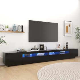 Mueble para TV con luces LED negro 300x35x40 cm de vidaXL, Muebles TV - Ref: Foro24-3081925, Precio: 208,99 €, Descuento: %