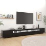 Mueble para TV con luces LED negro 300x35x40 cm de vidaXL, Muebles TV - Ref: Foro24-3081925, Precio: 211,99 €, Descuento: %