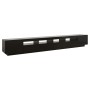 TV cabinet with LED lights black 300x35x40 cm by vidaXL, TV Furniture - Ref: Foro24-3081925, Price: 196,77 €, Discount: %