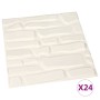 Paneles de pared 3D 24 unidades 0,5x0,5 m 6 m² de vidaXL, Recubrimiento de paredes - Ref: Foro24-146302, Precio: 59,96 €, Des...