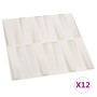 Paneles de pared 3D 12 unidades 0,5x0,5 m 3m² de vidaXL, Recubrimiento de paredes - Ref: Foro24-146307, Precio: 30,76 €, Desc...