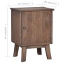 Mesita de noche de madera maciza de teca 40x30x53 cm de vidaXL, Mesitas de noche - Ref: Foro24-288296, Precio: 107,09 €, Desc...