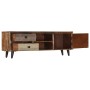 Solid mango wood TV cabinet 118x30x40 cm by vidaXL, TV Furniture - Ref: Foro24-247330, Price: 253,99 €, Discount: %