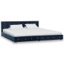 Cama con colchón viscoelástico terciopelo azul 160x200 cm de vidaXL, Camas y somieres - Ref: Foro24-278135, Precio: 552,62 €,...