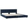 Cama con colchón viscoelástico terciopelo azul 160x200 cm de vidaXL, Camas y somieres - Ref: Foro24-278135, Precio: 552,62 €,...