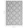 Gray PP outdoor rug 140x200 cm by vidaXL, Outdoor protectors - Ref: Foro24-317010, Price: 30,40 €, Discount: %