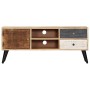 Solid mango wood TV cabinet 115x30x47 cm by vidaXL, TV Furniture - Ref: Foro24-282878, Price: 244,14 €, Discount: %