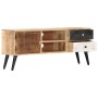 Solid mango wood TV cabinet 115x30x47 cm by vidaXL, TV Furniture - Ref: Foro24-282878, Price: 244,14 €, Discount: %