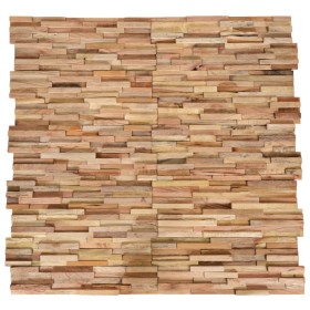 3D wall covering panels 10 pcs teak wood 1.08 m² by vidaXL, Wall covering - Ref: Foro24-326178, Price: 66,33 €, Discount: %