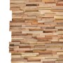 3D wall covering panels 10 pcs teak wood 1.08 m² by vidaXL, Wall covering - Ref: Foro24-326178, Price: 66,33 €, Discount: %