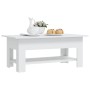 White engineered wood coffee table 102x55x42 cm by vidaXL, Coffee table - Ref: Foro24-810253, Price: 56,29 €, Discount: %