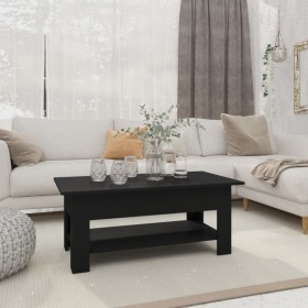 Black engineered wood coffee table 102x55x42 cm by vidaXL, Coffee table - Ref: Foro24-810254, Price: 58,99 €, Discount: %