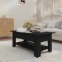 Mesa de centro madera de ingeniería negra 102x55x42 cm de vidaXL, Mesas de centro - Ref: Foro24-810254, Precio: 58,88 €, Desc...