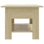 Center table made of Sonoma oak engineered wood 102x55x42 cm by vidaXL, Coffee table - Ref: Foro24-810256, Price: 48,87 €, Di...