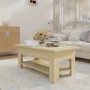 Center table made of Sonoma oak engineered wood 102x55x42 cm by vidaXL, Coffee table - Ref: Foro24-810256, Price: 48,87 €, Di...