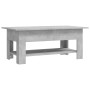 Mesa de centro madera de ingeniería gris hormigón 102x55x42 cm de vidaXL, Mesas de centro - Ref: Foro24-810257, Precio: 72,27...