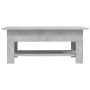 Mesa de centro madera de ingeniería gris hormigón 102x55x42 cm de vidaXL, Mesas de centro - Ref: Foro24-810257, Precio: 72,27...