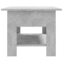 Concrete gray engineered wood coffee table 102x55x42 cm by vidaXL, Coffee table - Ref: Foro24-810257, Price: 72,27 €, Discoun...