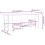 Glänzend weißer Couchtisch aus Holzwerkstoff, 102 x 55 x 42 cm von vidaXL, Couchtisch - Ref: Foro24-810259, Preis: 63,99 €, R...