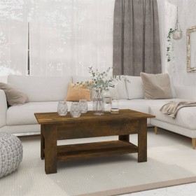 Smoked oak engineered wood coffee table 102x55x42 cm by vidaXL, Coffee table - Ref: Foro24-813074, Price: 59,21 €, Discount: %