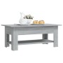 Engineered wood Sonoma gray coffee table 102x55x42 cm by vidaXL, Coffee table - Ref: Foro24-813075, Price: 58,99 €, Discount: %