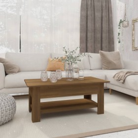 Oak brown engineered wood coffee table 102x55x42 cm by vidaXL, Coffee table - Ref: Foro24-813076, Price: 59,94 €, Discount: %