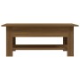 Mesa de centro madera de ingeniería marrón roble 102x55x42 cm de vidaXL, Mesas de centro - Ref: Foro24-813076, Precio: 60,60 ...