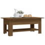 Mesa de centro madera de ingeniería marrón roble 102x55x42 cm de vidaXL, Mesas de centro - Ref: Foro24-813076, Precio: 60,60 ...