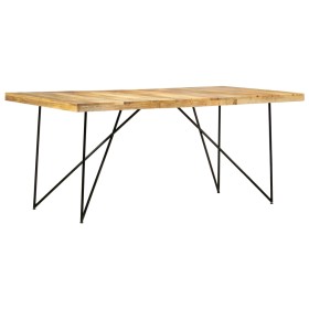 Solid mango wood dining table 180x90x76 cm by vidaXL, Kitchen and dining tables - Ref: Foro24-282880, Price: 283,99 €, Discou...