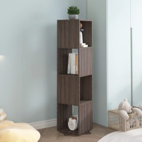 Rotating wardrobe in gray and Sonoma chipboard 34.5x34.5x147.5 cm by vidaXL, Bookcases and shelves - Ref: Foro24-339554, Pric...