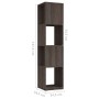 Drehschrank aus grauen und Sonoma-Spanplatten 34,5x34,5x147,5 cm von vidaXL, Bücherregale und Regale - Ref: Foro24-339554, Pr...