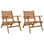 Garden chairs 2 units solid acacia wood by vidaXL, Garden sets - Ref: Foro24-316252, Price: 193,99 €, Discount: %