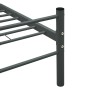 Gray metal bed frame 100x200 cm by vidaXL, Beds and slatted bases - Ref: Foro24-284685, Price: 77,42 €, Discount: %