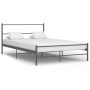 Estructura de cama de metal gris 120x200 cm de vidaXL, Camas y somieres - Ref: Foro24-284686, Precio: 81,92 €, Descuento: %